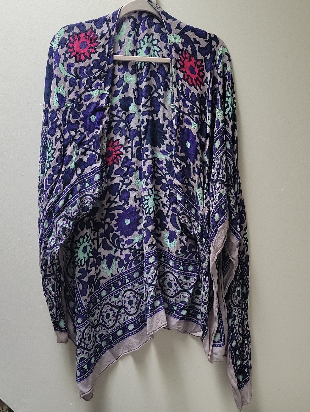 Free People Magic Dance Blue Teal Kimono Duster